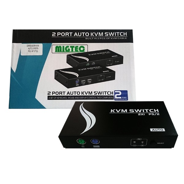 Switch KVM VGA auto PS2 4 portas - MT-471CL