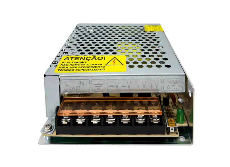 FONTE CHAVEADA 110-220V BLINDADA 12V 5A 0512 LUATEK